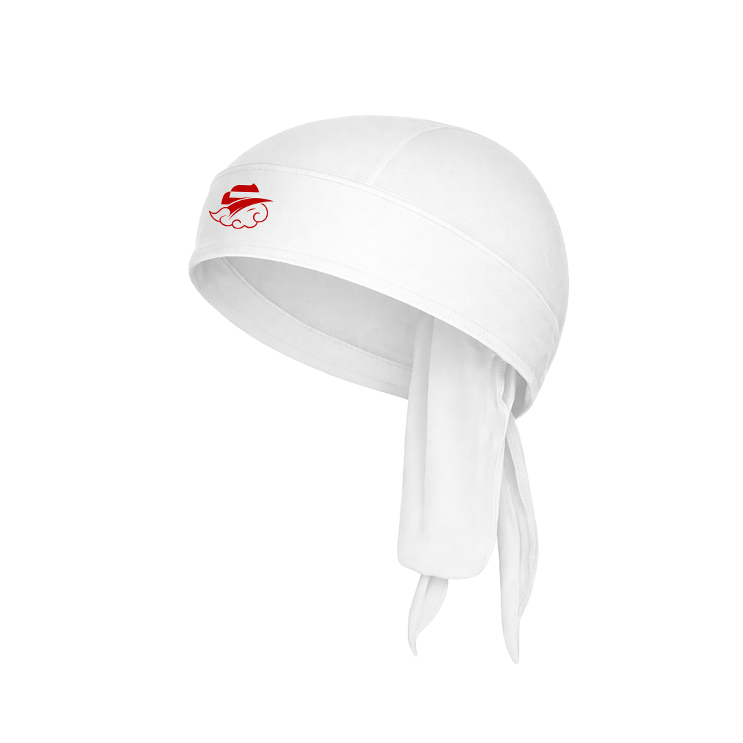 White Bandana "The Cloud" Red
