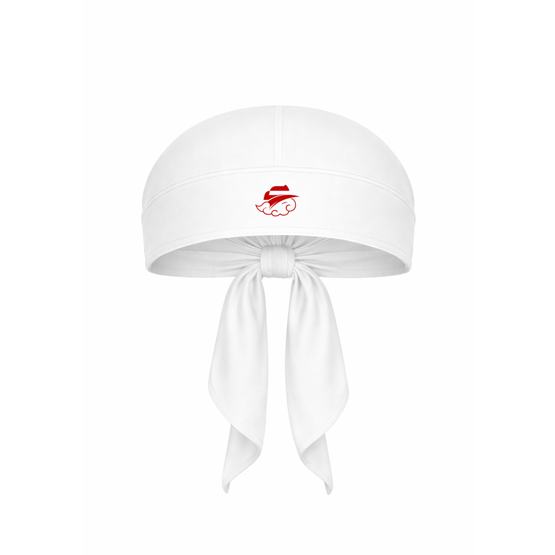 White Bandana "The Cloud" Red
