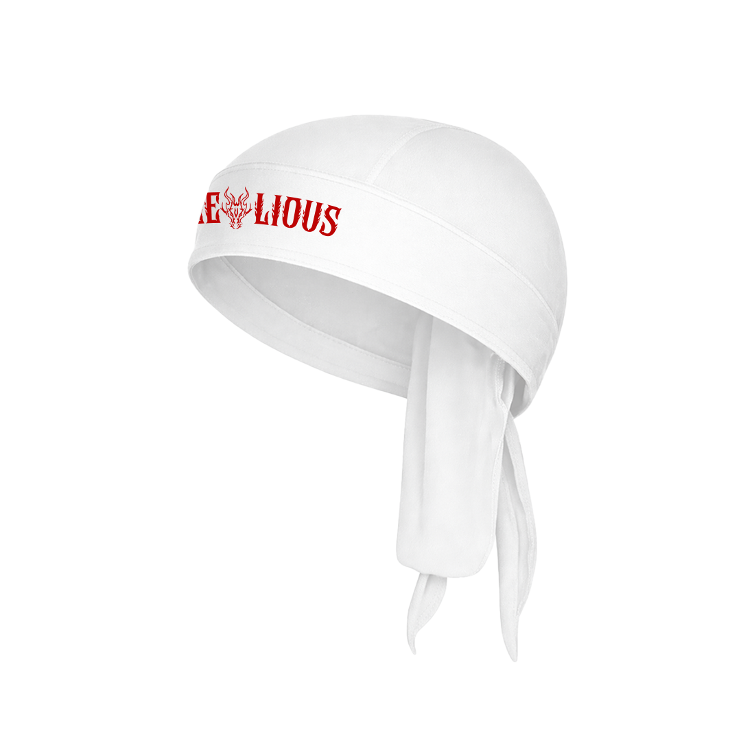 White Bandana "The Dragon" Red